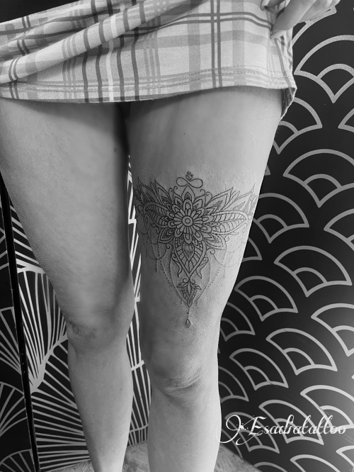 Mandala jarretiere